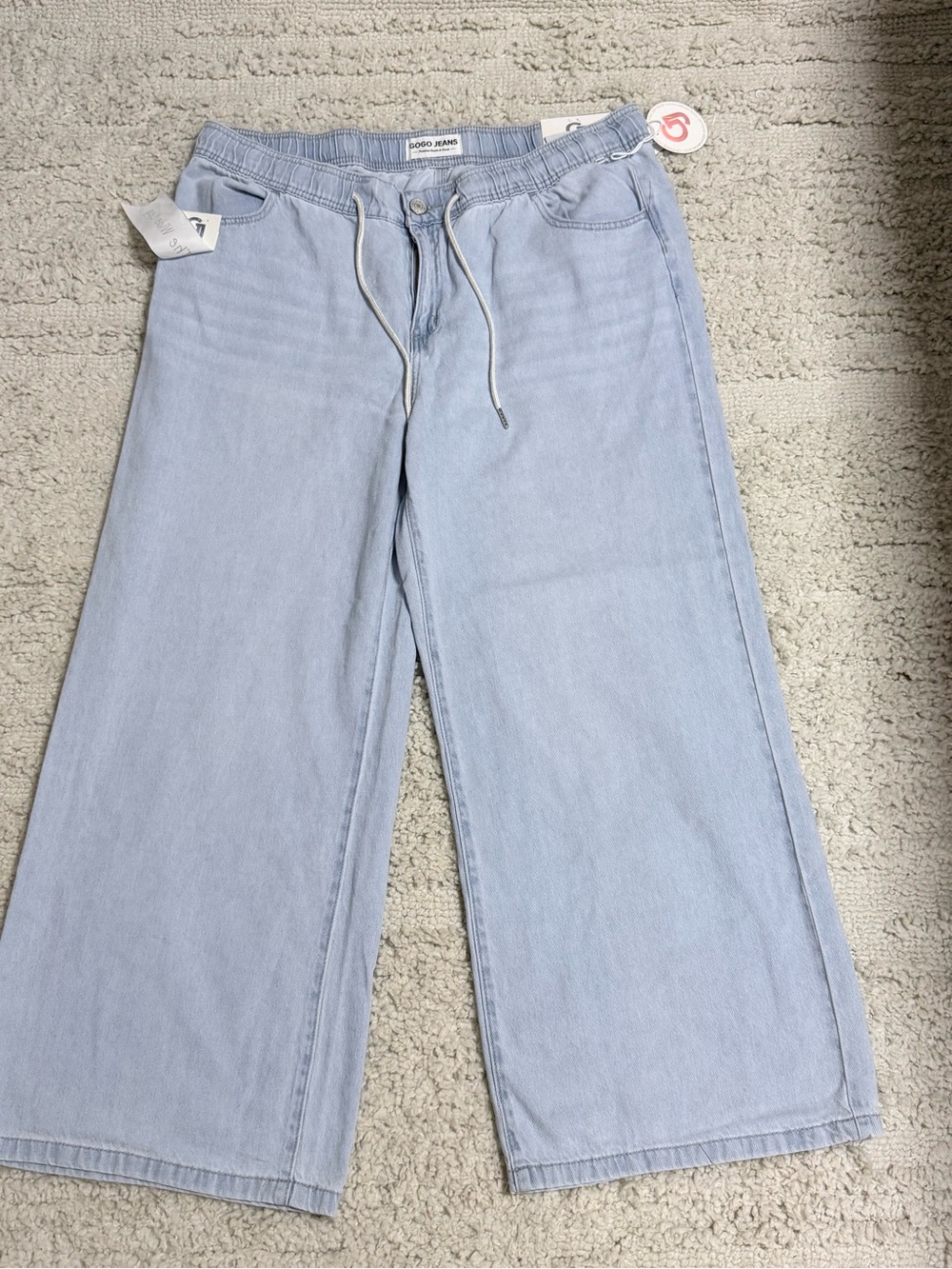 New Women’s Gogo High-Rise Pull On Wide Leg Jeans Size 18 Inseam 29